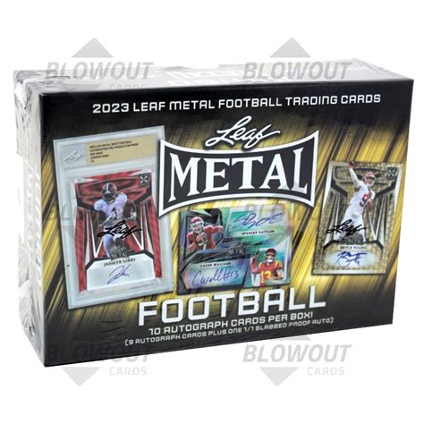 2023 leaf metal football jumbo box|2023 leaf metal football cards.